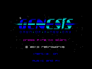 screen 1 from Genesis: dawn of a new day